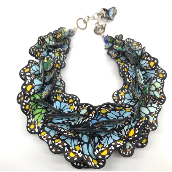 Gloria Danvers Art to Wear signature piece, a “Flutter of Butterflies” - Picture 1 of 2